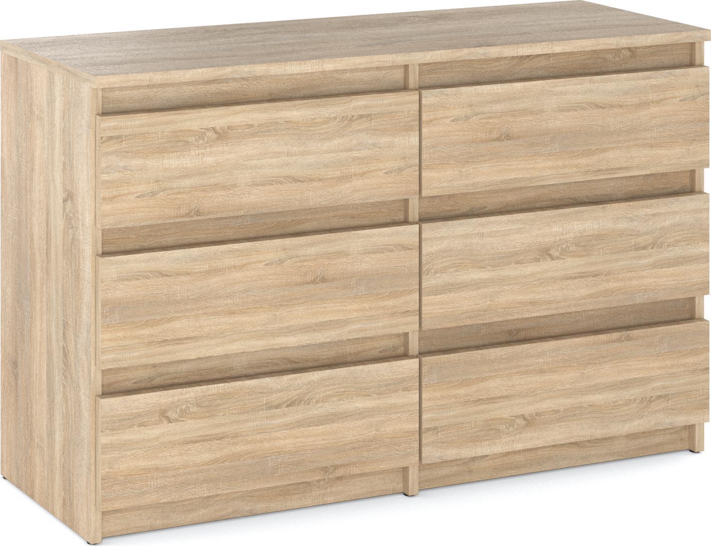 Stiv-Meble KOMODA "HIT" 6 SZUFLAD SONOMA/SONOMA