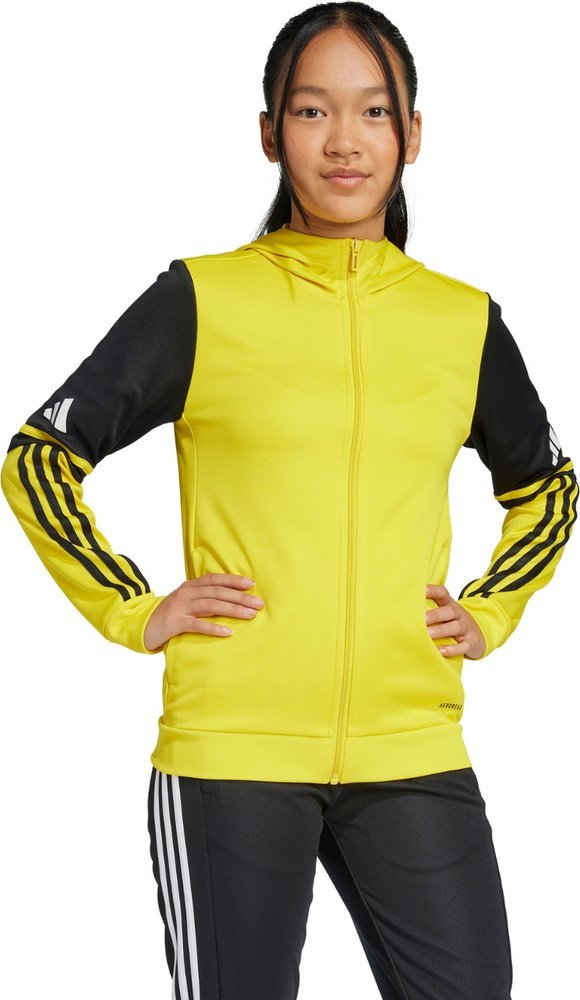 Bluza dla dzieci adidas Squadra 25 Hoody żółto-czarna JP3386 140cm