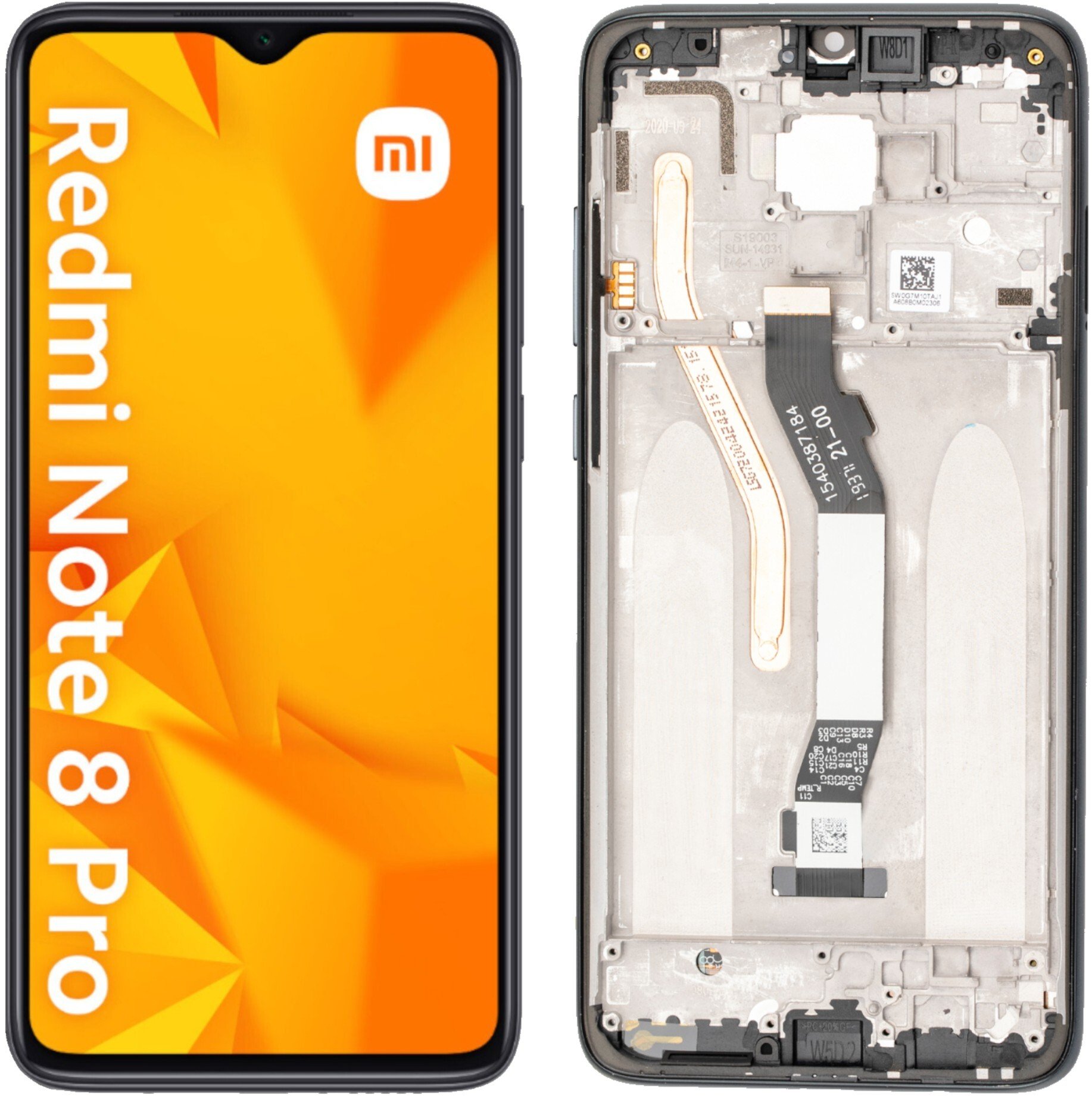 Wyświetlacz do Xiaomi Redmi Note 8 Pro LCD M1906G7I / M1906G7G Ekran Ramka