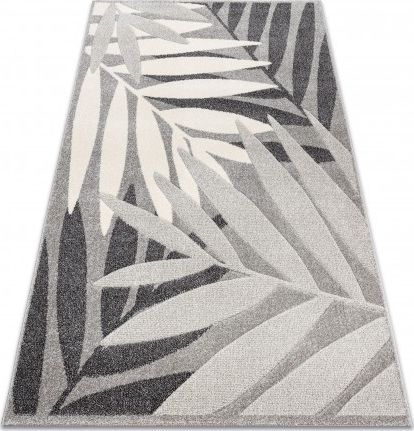 Dywany Łuszczów Dywan FEEL 1827/16811 LIŚCIE szary / krem, 120x170 cm
