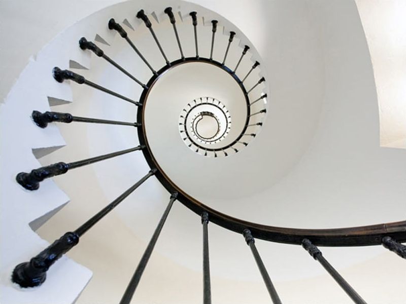 DecoNest Fototapeta - schody (latarnia morska) - 400X309