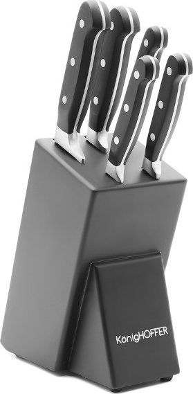Konighoffer Zestaw 5 noży w kauczukowym stojaku bloku KonigHOFFER Soma uniwersalny