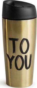 Sagaform Kubek Sagaform To Go samochodowy złoty 0,4 l