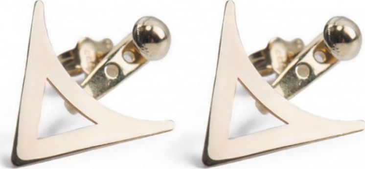 Lovrin ZŁOTE KOLCZYKI 333 GŁADKI GROT STRZAŁY NA SZTYFT PREZENT