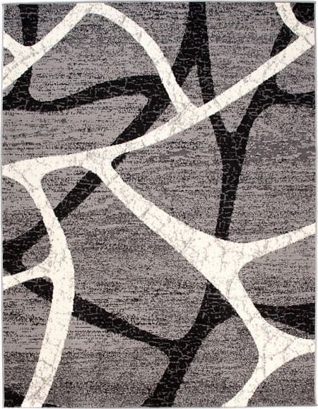 Carpetpol Dywan Nowoczesny Szary D319C GRAY CHEAP PP CRM (1.80*2.50)