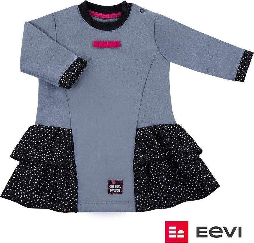 Ewa Klucze SUKIENKA POWER DRES SZARY KROPKI Ewa Klucze 104