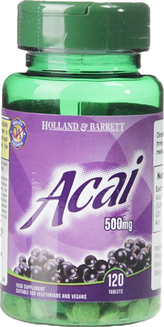 Holland & Barrett Holland & Barrett Jagody Acai 500 mg 120 Tabletek