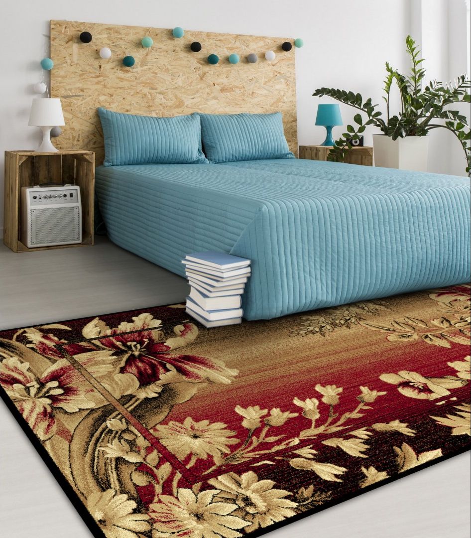 Agnella Białystok Dywan nowoczesny do salonu DATURA Bordo OPTIMAL Prostokąt 220x330 cm