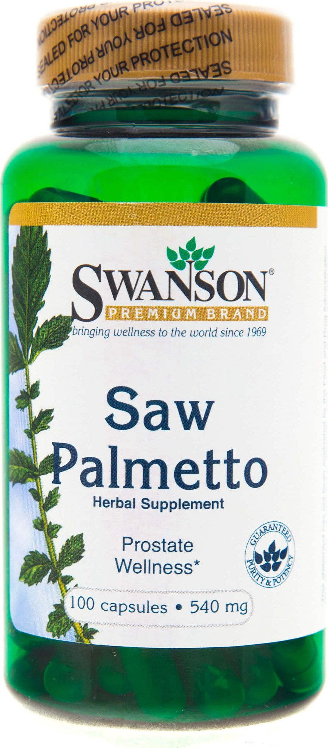 Swanson Swanson Saw Palmetto (Palma Sabałowa) 540 mg - 100 kapsułek