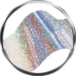 Bass Cosmetics Folia transferowa srebrna, holo rysy - 0.5 m / Bass Cosmetics