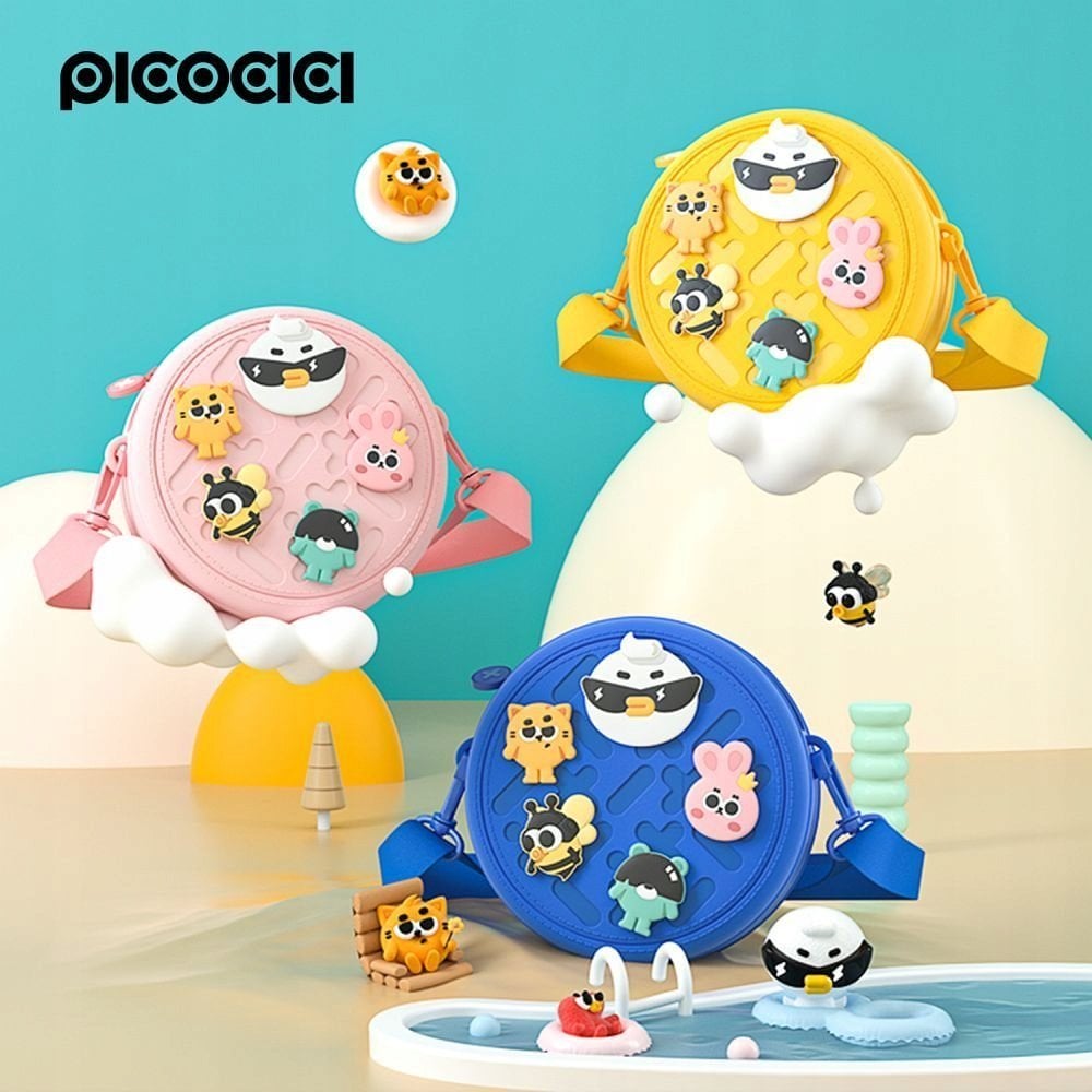 PICOCICI Mały okrągły plecak k36 różowy