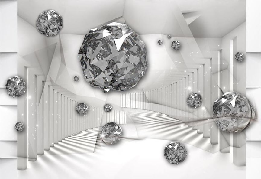 DecoNest Fototapeta - Diamentowa komnata - 250X175
