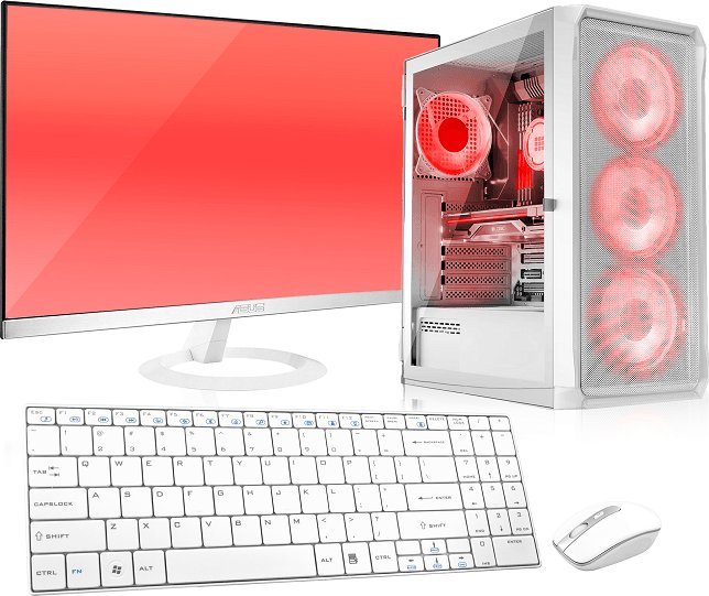 Komputer Vist Zestaw WHITE Gaming Ryzen 5 5600G 16GB RX VEGA7 SSD 1TB M.2 W11 27"