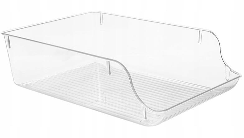 Organizer do lodówki 35x22,5x10cm Przezroczysty plastikowy