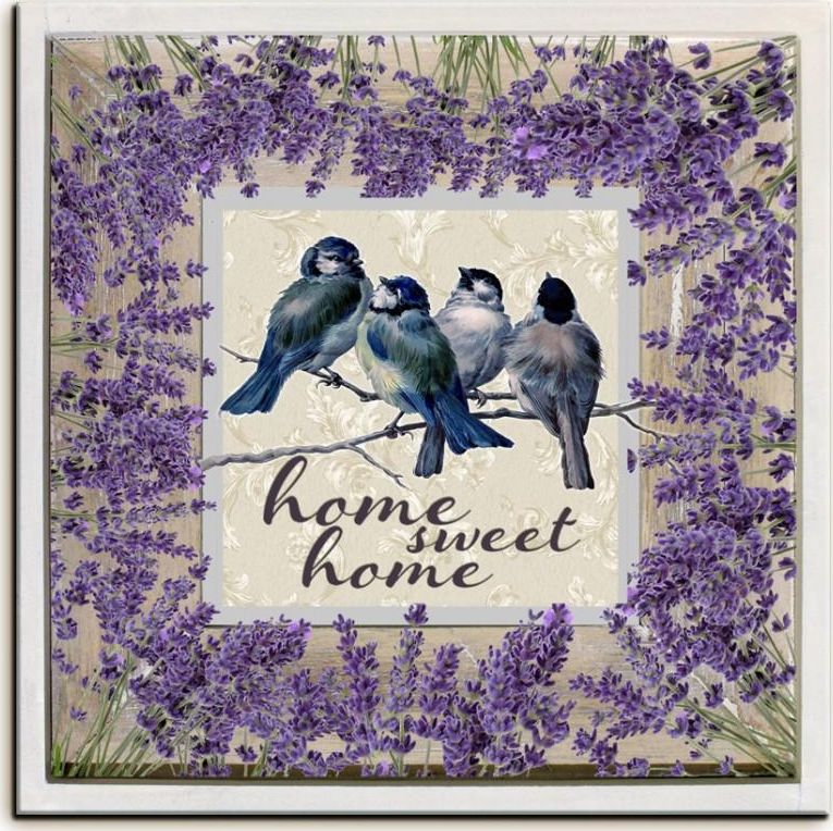 GO-BI Obraz "Lawendy" reprodukcja 30x30 cm