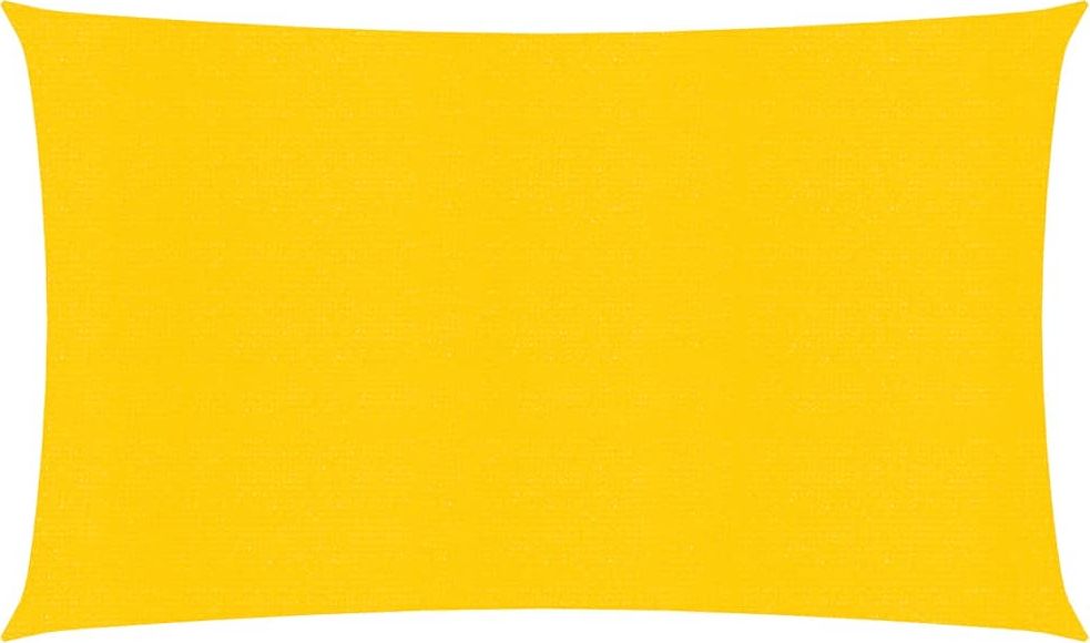 vidaXL Żagiel przeciwsłoneczny, 160 g/m, żółty, 2x5 m, HDPE