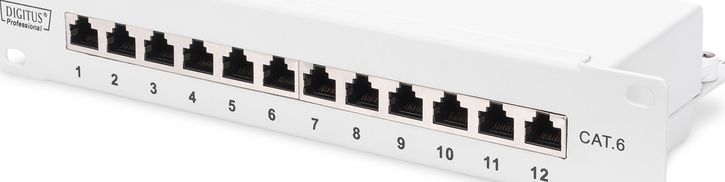 Digitus Patch panel 10" 1U 12x RJ45 LSA kat.6 (DN-91612S-G)