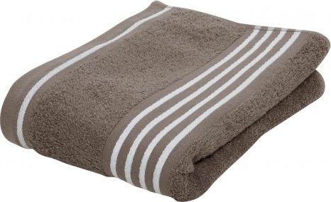 Gozze Gzze, Ręcznik RIO pozytyw, 70x140cm, kol.taupe/biały