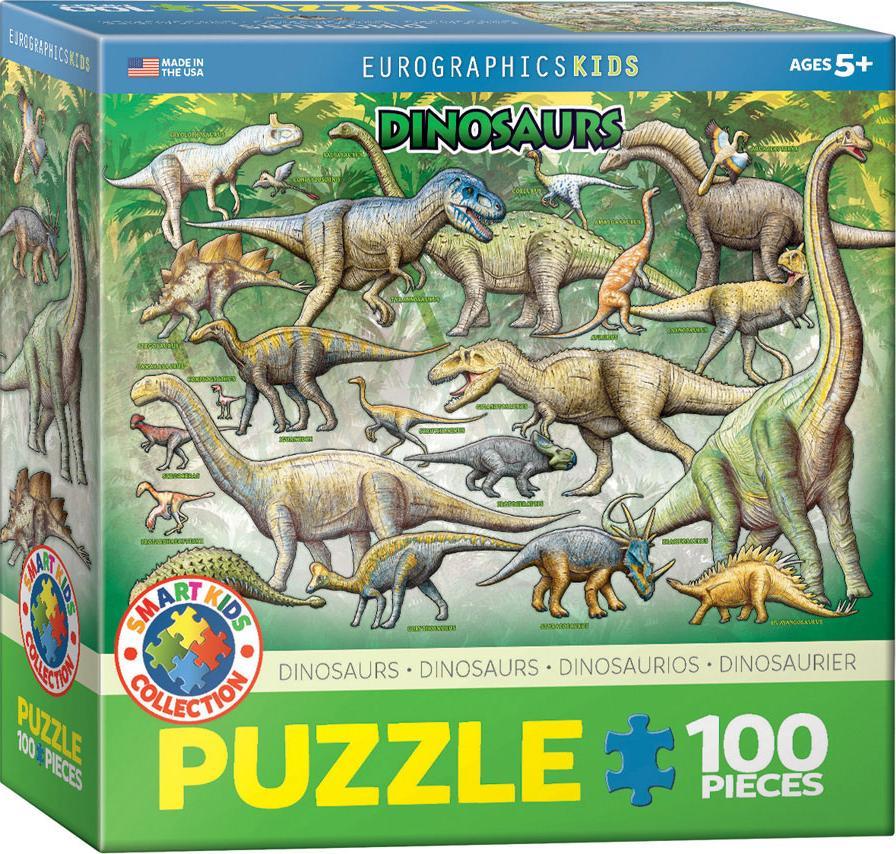 Eurographics PUZZLE 100 SMARTKIDS DINOSAURS 6100-0098