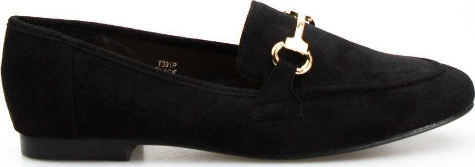 Seastar Mokasyny zamszowe z ozdobą czarne-38