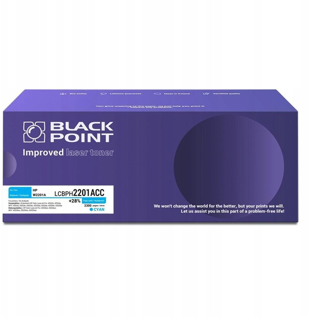 [LCBPH2201ACC] Toner Black Point Color (HP W2201A) chip NEW