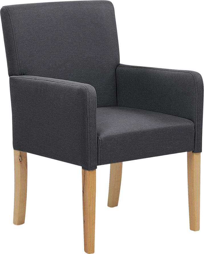 Beliani Krzesło do jadalni ciemnoszare ROCKEFELLER