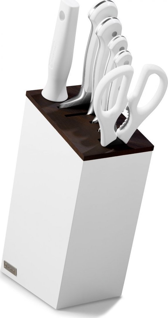 Wusthof CLASSIC WHITE Blok z 6-oma nozami WSTHOF
