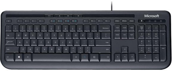 WIRED KEYBOARD 600 EN-EU LAYOUT/QWERTY EN/FR/NL/DE BLACK EMEA