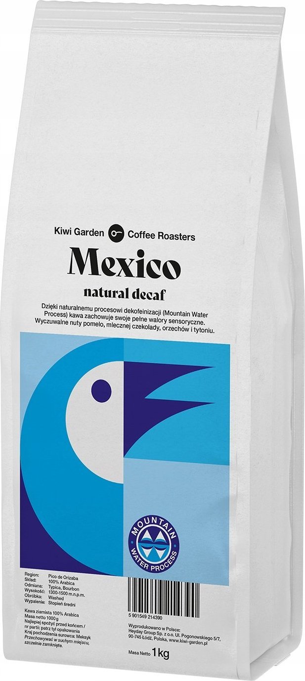 Kawa ziarnista Kiwi Garden Mexico 1 kg