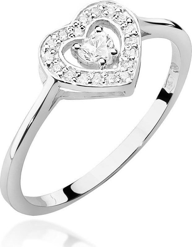 Best Diamonds złoty pierścionek z brylantem 0.19ct 24