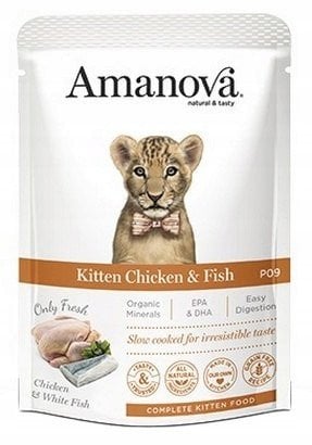 Amanova Kot Kitten Chicken & Fish saszetka 85g