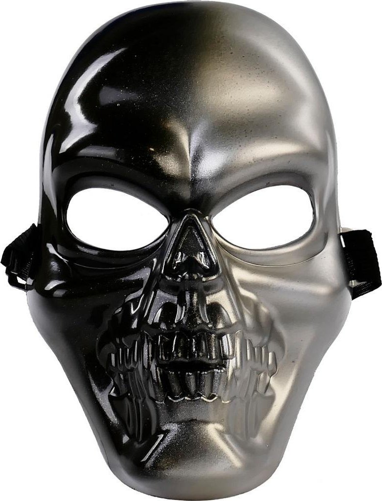 Maska Halloween złoto-srebrna