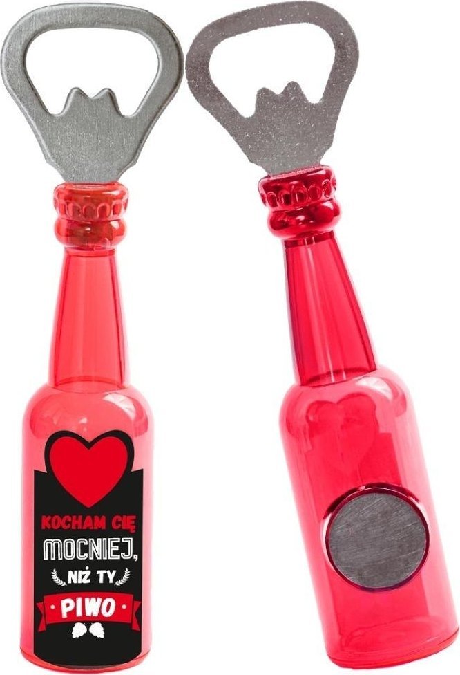Otwieracz z magnesem Kocham Cię mocniej niż Ty...