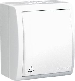 Kontakt-Simon Przycisk dzwonek IP54 Aquarius biały - AQD1/11