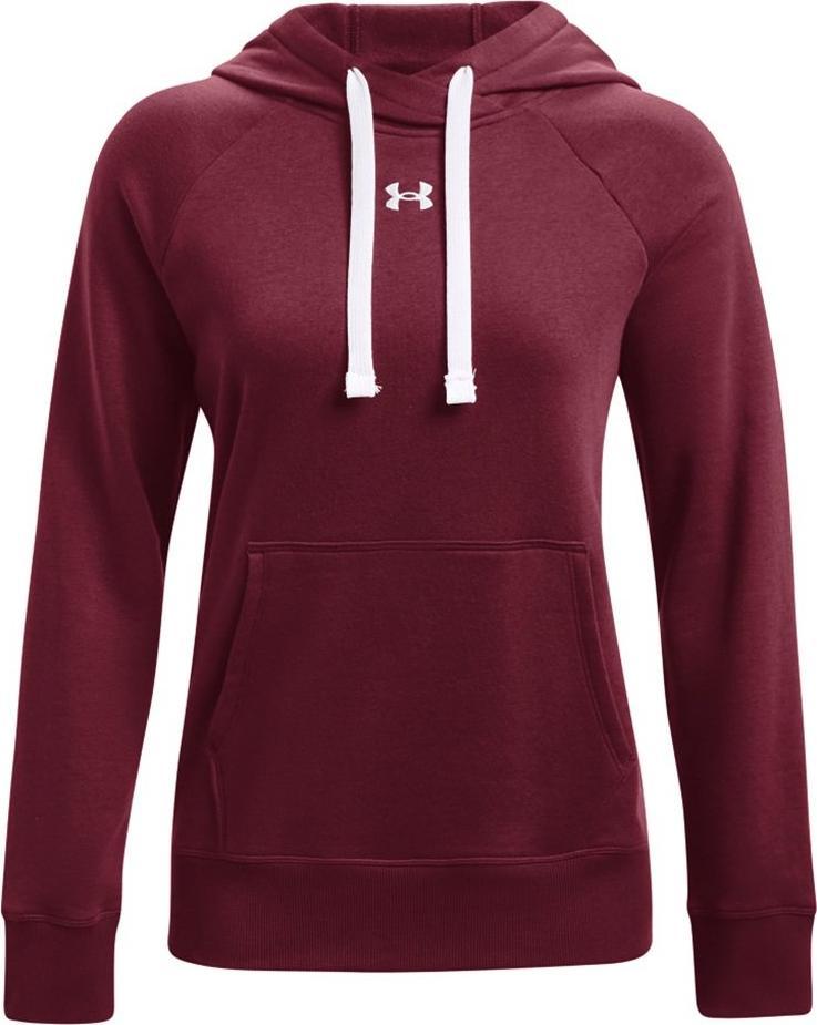 Under Armour Bluza damska Under Armour Rival Fleece HB Hoodie burgund 1356317 627 XL