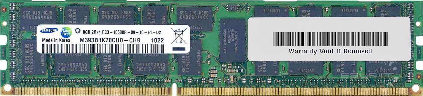 Pamięć serwerowa Samsung Pamięć RAM 1x 8GB Samsung ECC REGISTERED DDR3 1333MHz PC3-10600 RDIMM | M393B1K70CH0-CH9