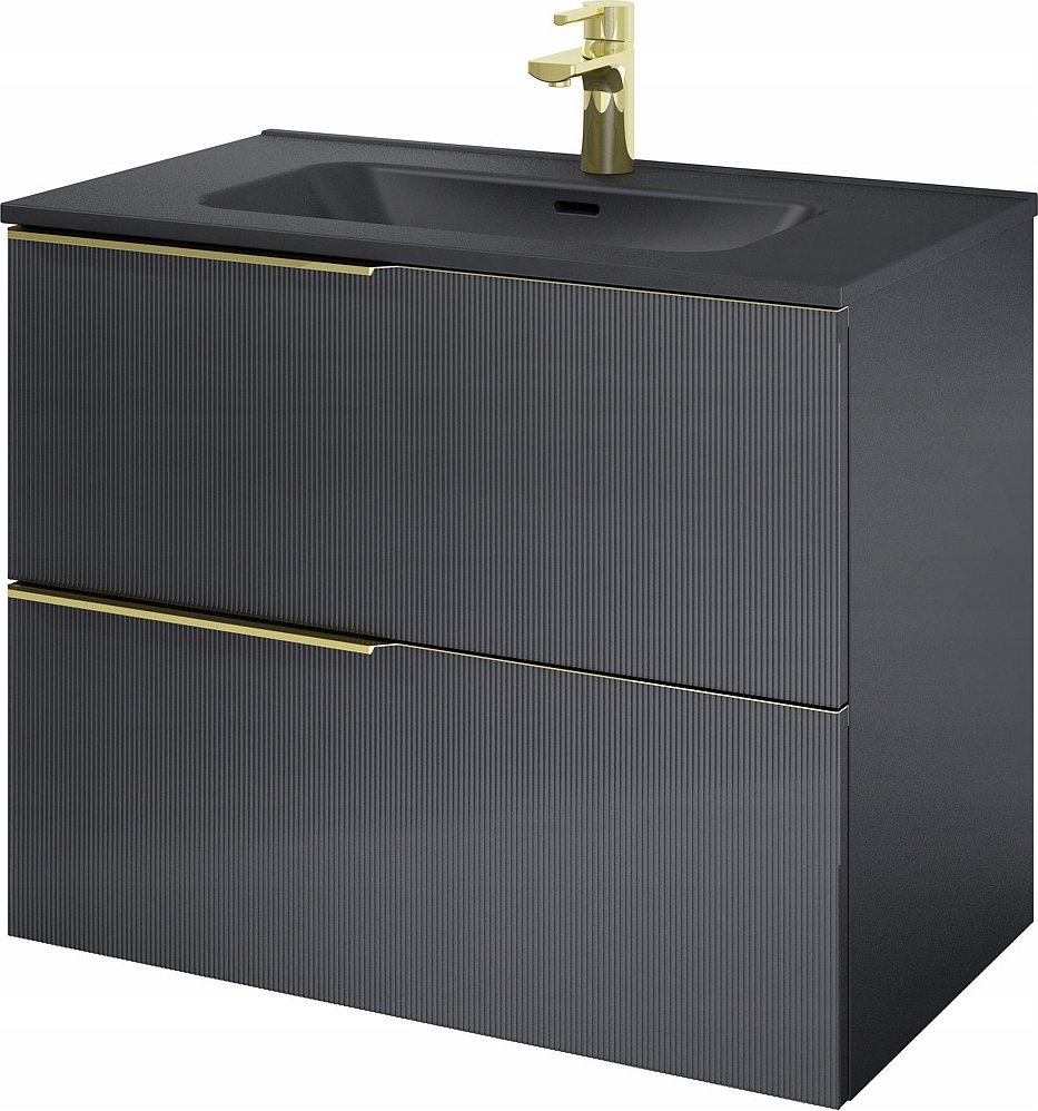 RE010804047160 / ELITA / SOHO / SZAFKA 80 2S BLACK MATT PDW / 168743 /