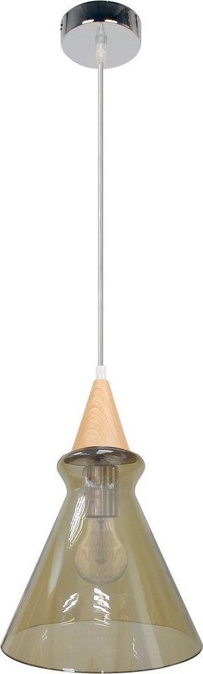 Lampa wisząca Candellux Lampa wisząca szklana dymiony klosz 60W E27 Enriks 3 Candellux 31-77769