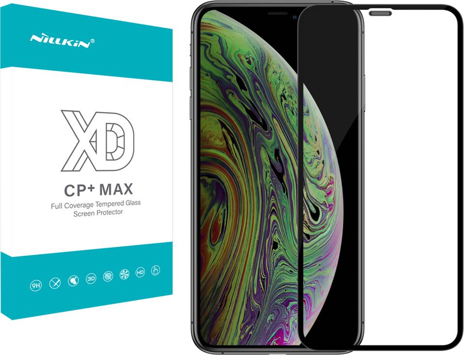 Nillkin Szkło hartowane Nillkin XD CP+ MAX Apple iPhone 11 6.1 - Black uniwersalny