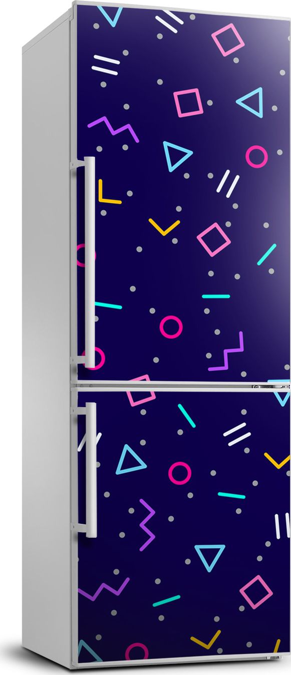 Tulup Naklejka samoprzylepna na lodówkę 70x190 cm Geometryczne tło