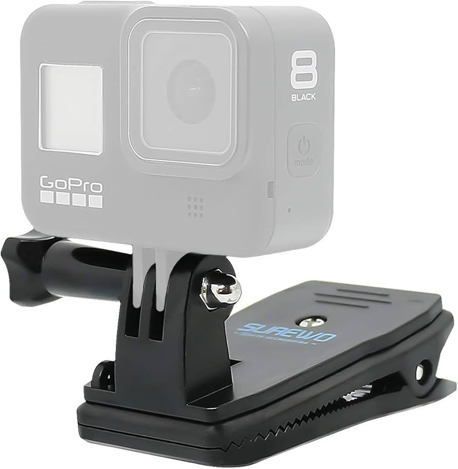 Surewo Suport din aluminiu cu bila rotativa, marca Surewo pentry GoPro Hero 13, 12, 11, 10, 9, 8, 7, 6, 5, DJI Osmo Action, YI, Campark, AKASO si alte