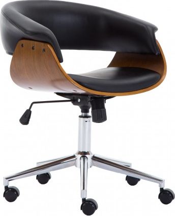 Krzesło biurowe Topeshop Coral Czarno-brązowy