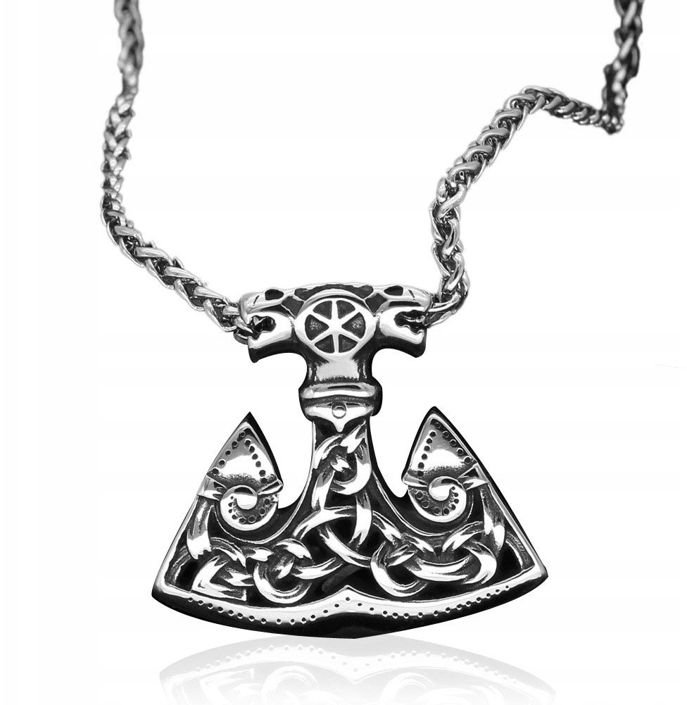 NASZYJNIK Męski MŁOT THORA GRUBY Węże Wiking 304