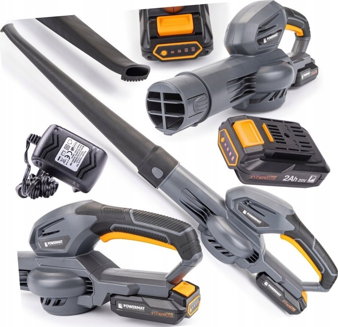 Powermat DMUCHAWA AKUMULATOROWA DO LIŚCI LI-ION 20V 2AH