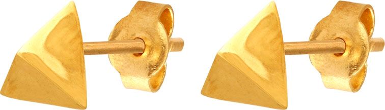 Lovrin ZŁOTE KOLCZYKI 585 TRÓJKĄTY 3,2g WKRĘTKI