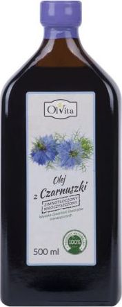 Olvita Olej z czarnuszki zimnotłoczony nierafinowany nieoczyszczony 500ml Olvita (5903111707217) - 23927