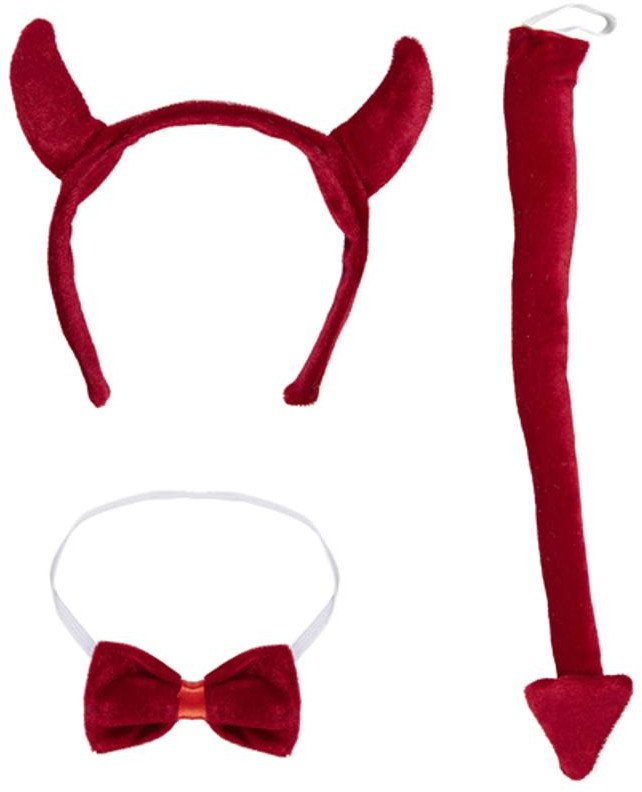 Zestaw akcesoriów diabełka czerwony