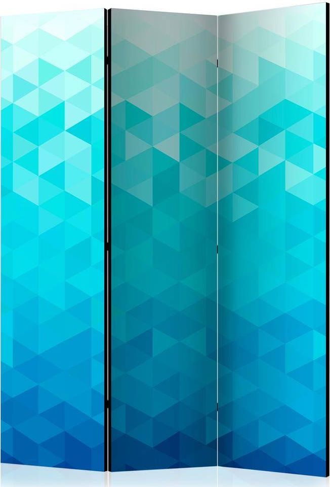 Artgeist Parawan 3-częściowy - Lazurowy piksel [Room Dividers] uniwersalny