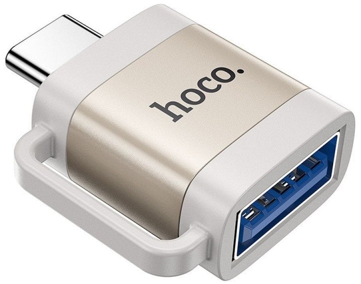Adapter USB Hoco HOCO adapter OTG Typ C (męski) do USB A (żeński) 3A UA31C szary