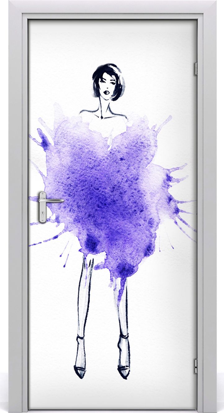 Tulup Fototapeta samoprzylepna na drzwi 95 x 205 cm Ilustracja mody